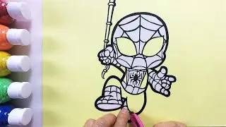 Spiderman coloring & drawing ㅣ 스파이더맨 그리기 색칠하기