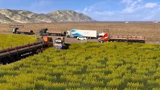 SOUTH AFRICA TRUCKERS CONVOY — South Africa Drivers Taking Over Extreme Weather & Roads | ETS2 
 P53