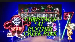 Christmas at Panther Creek Park | Full Drive Through Light Display | #travel #christmas #pov