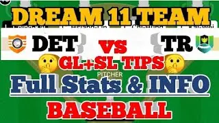 DET vs TR Dream11 prediction DET vs TR Baseball Dream11 Team DET vs TR Baseball Team today