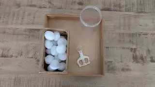 Flocons de neige &agrave; attraper - Avec ciseaux &agrave; boules 