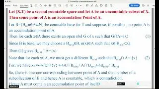 countability in topological spaces