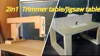 トリマーテーブルとジグソーテーブルを作ってみた/　I Made A Trimmer Table And A Jigsaw Table/DIY HomeMade Tool