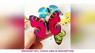 Ranpo Hot Butterfly Night Light Creative Funny Colorful Glowing Butterfly Light Stickable Diy LED Ho