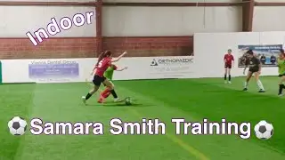 Indoor soccer training | Samara Smith