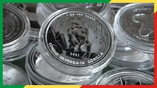 Elite Silver Coin: The 1oz Silverback Gorilla - Republic of Congo - A MUST HAVE for your collection!