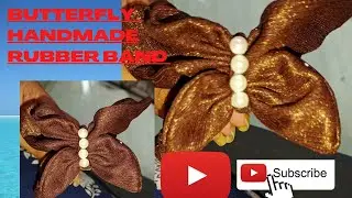 butterfly 🦋 handmade rubber band ,old kapdhe se bnaye cute band sirf 5 min me 🦋🦋🦋#gracegorgiousmili