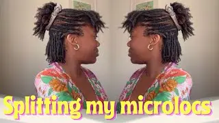 Splitting my microlocs! 🧡