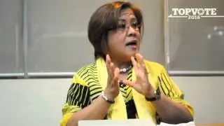 Leila de Lima on economic charter change