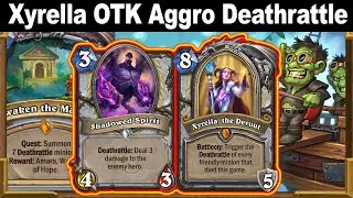 88% Winrate Xyrella, N'Zoth OTK Aggro Deathrattle Priest | Alterac Valley Deck | Hearthstone