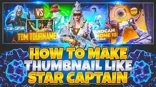 How To Make Star Caption Thumbnail || Make This Thumbnail Like @STAR-Captain || #pubg #bgmi