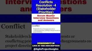 conflict resolution of Conflicting Stakeholder Priorities