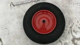 Колесо тачки Д-400мм из Европы с надувной шиной 4.80/4.00-8 от DELI TIRE втулка скольжения 16 мм