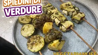 Spiedini Di Verdura Con Feta e Olio Aromatizzato