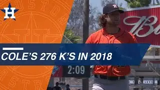 Gerrit Cole K's 276 batters in 2018