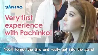 【公式】Sankyo: Very first experience with Pachinko (a cool Japanese game)