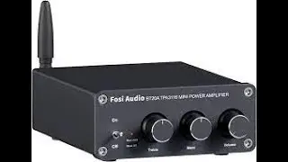 Fosi Audio mini power amp with Bluetooth for an office computer speaker setup