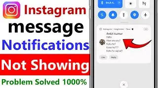 instagram message notification not showing | instagram message notification showing home screen