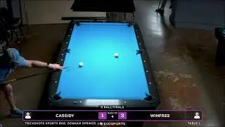 CASSIDY vs WINFREE - TRICKSHOTS SPORTS BAR - TABLE 1 | EvoSports