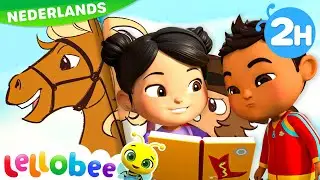 Verbeeld je avonturen! Lees mee! | Lellobee Nederlands | Kinderliedjes | Leervideo's voor kinderen