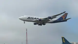Ex united atlas 747-422 charter N480MC ft cathay oneworld 77W 