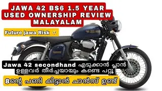 Jawa 42 bs6 honest 1.5 years used ownership review malayalam എട്ടിൻ്റെ paniya ഇതിൽ കിട്ടിയത് #jawa42