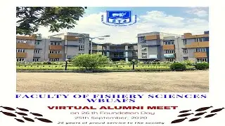 Faculty of Fishery Sciences WBUAFS Live Stream