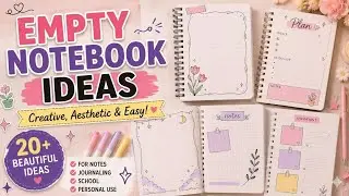 Empty Notebook Ideas | Aesthetic Journal Pages & Creative Notes🖊️🌸📓