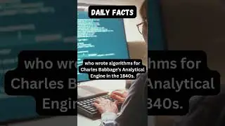 world&rsquo;s first computer programmer  #shortsvideo #computer #funfacts #women #programming #development