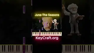 Tchaikovsky The Seasons-June in KeyCraft!  #shorts #piano #musicproducer  #pianotutorial  #music