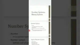 Number system l Base conversation part1