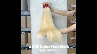 #613 Blonde Human Hair Bulk For Boho Knotless Braid | Ft. Ms Lula Hair #hairbulk #613hair