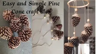 #Shorts //Easy and Simple Pine Cone craft ideas//Wall Hanging art // Home Decor ideas//Little space