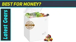 KRIB BLING 3.5 Cu.Ft Chest Freezer Compact Deep Freezer - Best Small Freezer for Home or
