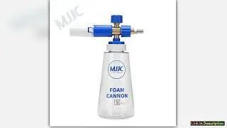 MJJC Foam Cannon S V30 with One Quarter 14 Quick Connector Connection Fitting Foam Generator Karche