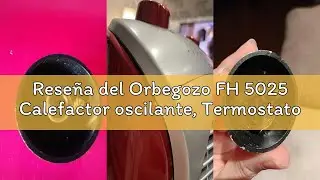 Rese&ntilde;a del Orbegozo FH 5025 Calefactor oscilante, Termostato regulable, 2 niveles de potencia, Prote