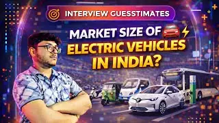 EV Market Size in India | Guesstimate Question#EV#automobile #guesstimates #interview #consulting