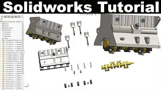 Solidworks tutorial engine block