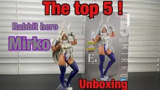 My hero academia Ichiban Kuji The top 5!!! Mirko the rabbit hero #figure #unboxing