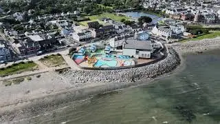 Newcastle, Co Down, Northern Ireland. Drone flight August 2021