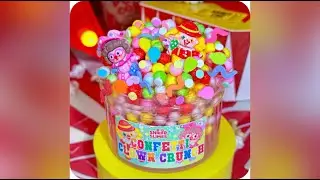 How to Make Confetti Clown Crunch Slime (Semi Floam Texture from SnoopSlimes)