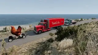Tunnel Challenge: Underdog Car vs. Truck -BeamNG DRIVE!