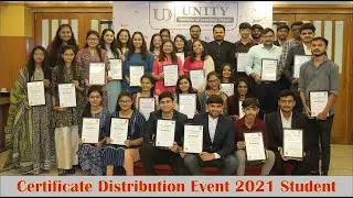 Certificate Distribution Ceremony Event 2021 Students Jewellery Design (Unity Institute Surat)