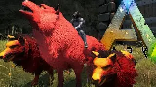 Ark Survival Evolved - Приручение альфа-волка, худшая концовка в истории - Модифицированный режим...