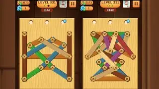 Screw Puzzle: Wood Nut & Bolt - Level 331