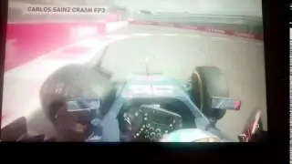 Carlos Sainz Crash Onboard - F1 2015, GP of Russia, Sochi