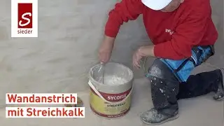 Streichkalk streichen | Kalkanstrich aus Wei&szlig;kalkhydrat