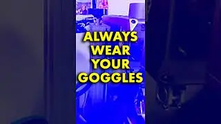 ALWAYS wear your laser safety glasses! ALWAYS! #shorts