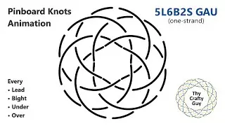 Pinboard Knots &ndash; 5L6B2S Gaucho Knot &ndash; Animated Tutorial