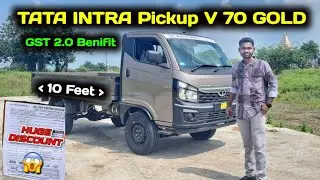 GST 2.0 Benifit Tata INTRA Pickup V 70 GOLD No DEF Tank 2025  Review Video 